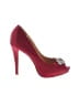 Badgley Mischka Red Burgundy Heels Size 8 1/2 - photo 1