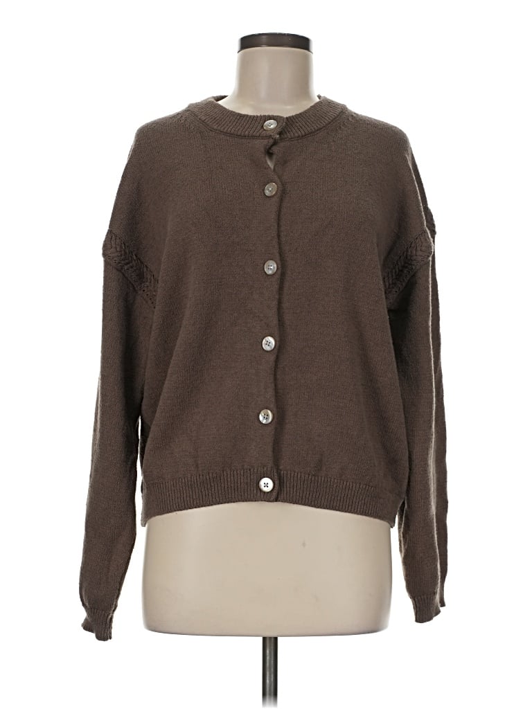 Pre-owned Wild Fable Cardigan Sweater In Brown