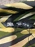 Zara 100% Polyester Animal Print Green Long Sleeve Blouse Size L - photo 7