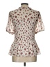 Torrid 100% Polyester Ivory Short Sleeve Blouse Size Lg Plus (0) - photo 2