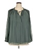 DR2 Green 3/4 Sleeve Blouse Size 2X - photo 1