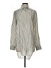 Rag & Bone Stripes Silver Ivory Long Sleeve Blouse Size S - photo 1