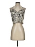Timing 100% Polyester Ivory Sleeveless Blouse Size S - photo 1