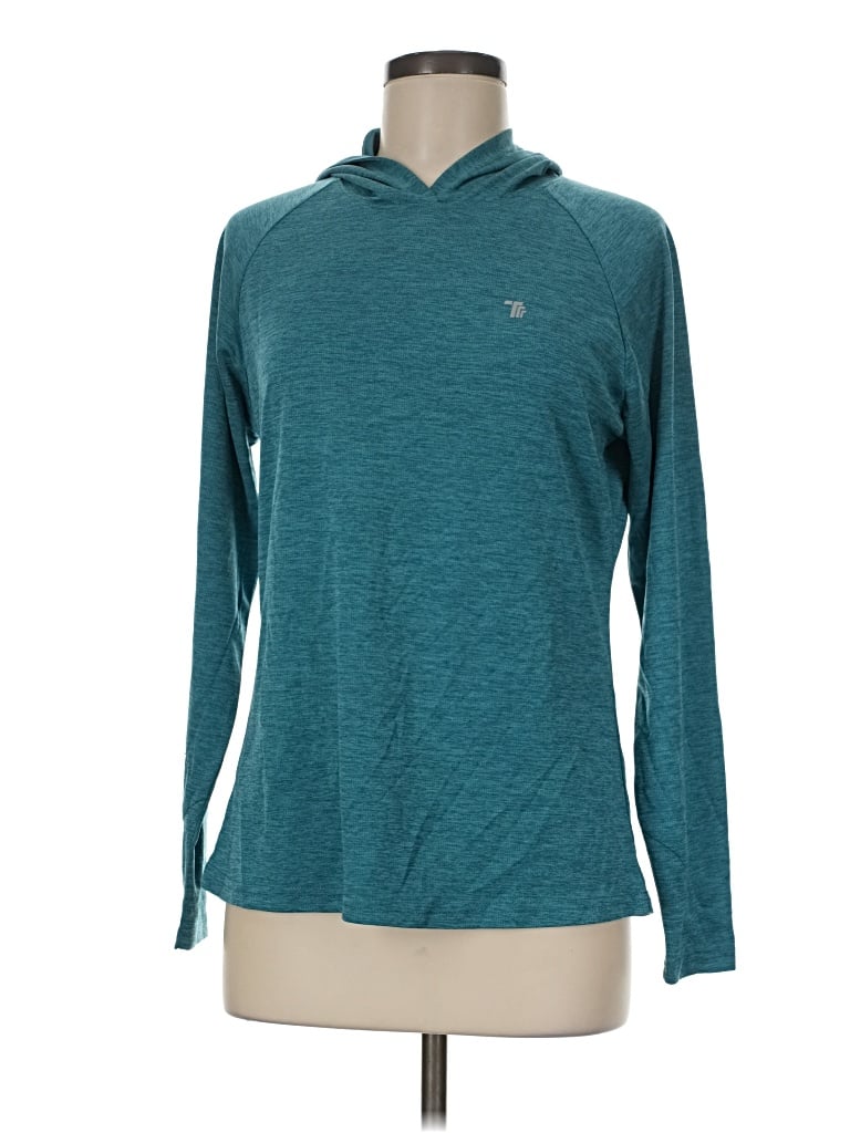 Pre-owned Assorted Brands Pullover Hoodie In Teal