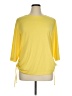 N Touch Yellow 3/4 Sleeve Top Size XL - photo 1
