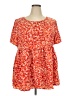 Emery Rose Orange Short Sleeve Blouse Size XXL - photo 1