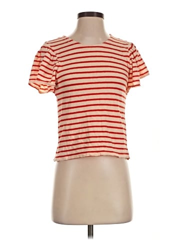 Madewell Flutter-Sleeve Tee in Yorktown Stripe (view 1)