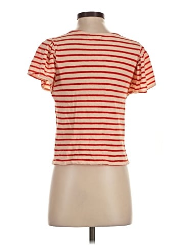 Madewell Flutter-Sleeve Tee in Yorktown Stripe (view 2)