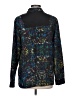 Derek Lam 100% Polyester Tweed Black Long Sleeve Blouse Size L - photo 2