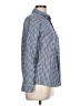 Lands' End 100% Cotton Checkered-gingham Blue Long Sleeve Button-Down Shirt Size L - photo 4