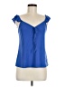 Jessica Simpson Blue Sleeveless T-Shirt Size S - photo 1