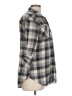 Sandra Plaid Gray 3/4 Sleeve Blouse Size L - photo 4
