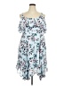 Torrid Floral Blue Casual Dress Size 2X Plus (2) - photo 1