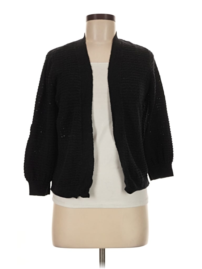 Pre-owned Croft & Barrow Cardigan Sweater In Black