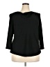Donna Ricco 100% Polyester Black 3/4 Sleeve Top Size 18 - photo 1