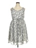 Torrid Stripes Gray Casual Dress Size 2X Plus (2) - photo 1