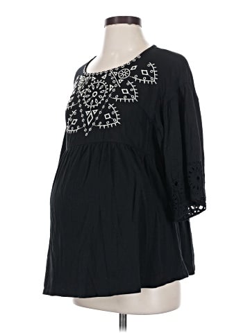 a:glow 3/4 Sleeve Blouse (view 1)