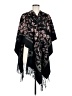 Rachel Zoe 100% Polyester Black Poncho One size - photo 1
