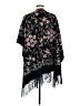 Rachel Zoe 100% Polyester Black Poncho One size - photo 2