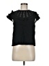 J.Crew 100% Viscose Black Short Sleeve Top Size M - photo 1