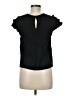 J.Crew 100% Viscose Black Short Sleeve Top Size M - photo 2