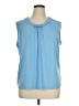 Southern Lady Blue Sleeveless Blouse Size XL - photo 1