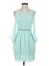 ASOS 100% Polyester Teal Cocktail Dress Size 4 - photo 1
