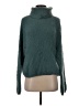 Vero Moda Solid Teal Turtleneck Sweater Size S - photo 1