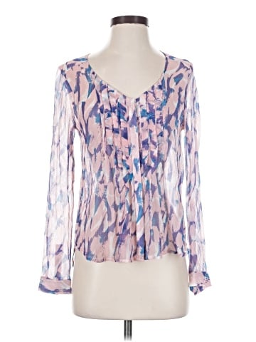 Maeve Long Sleeve Silk Top (view 1)