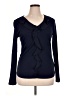 Chaps Blue Long Sleeve Blouse Size XL - photo 1
