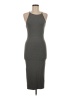 Missguided Solid Gray Casual Dress Size 8 - photo 1
