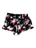 Torrid 100% Polyester Floral Black Shorts Size 1X Plus (1) - photo 2