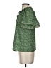 Max Studio Floral Green Short Sleeve Blouse Size S - photo 5
