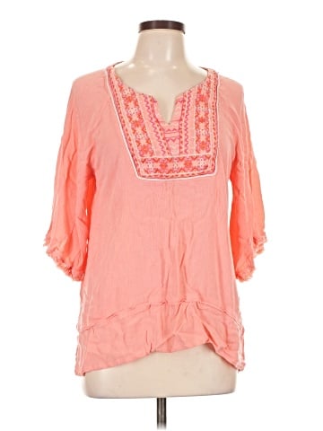 Democracy 3/4 Sleeve Blouse (view 1)