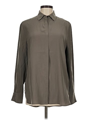 Rag & Bone Long Sleeve Silk Top (view 1)