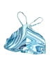 Speedo Print Blue Swimsuit Top Size Sm (32) - photo 1