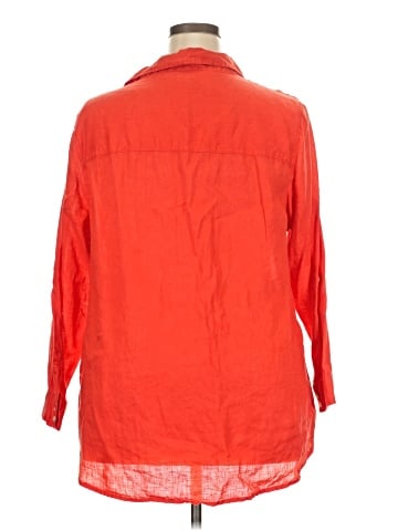 Sigrid Olsen 3/4 Sleeve Button-Down Shirt (view 2)