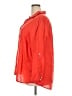Sigrid Olsen 100% Linen Orange 3/4 Sleeve Button-Down Shirt Size 2X - photo 5