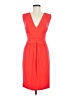 Moda International Solid Orange Cocktail Dress Size 6 - photo 1