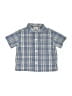 Gymboree 100% Cotton Plaid Blue Short Sleeve Button-Down Shirt Size 3-6 mo - photo 1