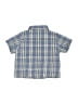 Gymboree 100% Cotton Plaid Blue Short Sleeve Button-Down Shirt Size 3-6 mo - photo 2