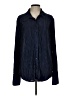 Good American 100% Polyester Chevron-herringbone Blue Long Sleeve Blouse Size Lg - XL (3) - photo 1
