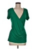 ETRO 100% Viscose Green Short Sleeve Top Size EU (IT) 44 / US 8 - photo 1