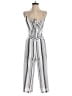 Japna 100% Polyester Stripes White Jumpsuit Size S - photo 1