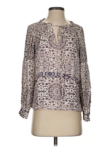 L'Agence Long Sleeve Silk Top (view 1)