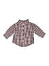 Gymboree 100% Cotton Checkered-gingham Brown Long Sleeve Button-Down Shirt Size 3-6 mo - photo 1