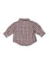 Gymboree 100% Cotton Checkered-gingham Brown Long Sleeve Button-Down Shirt Size 3-6 mo - photo 2