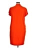 Halogen Solid Orange Casual Dress Size XL - photo 2