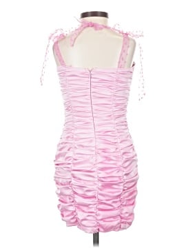 sugar thrillz pink dress Sugar Thrillz Valentine's Pink Floral Jacquard Babydoll Mini Dress