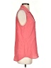 Equipment Polka Dots Red Sleeveless Button-Down Shirt Size S - photo 4